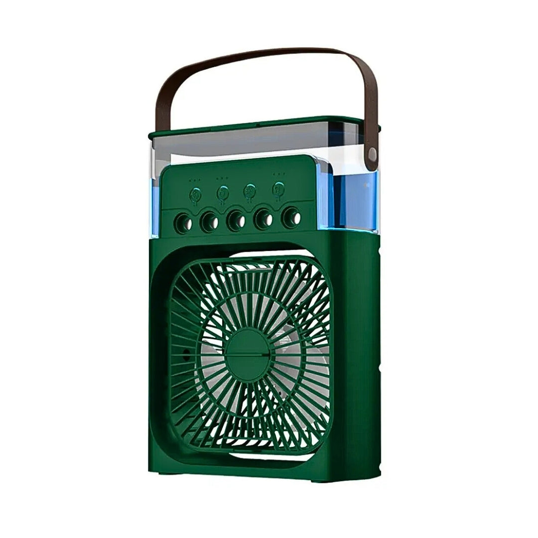 Climatizador Portátil 3 em 1 — Frescor Inteligente com USB-C