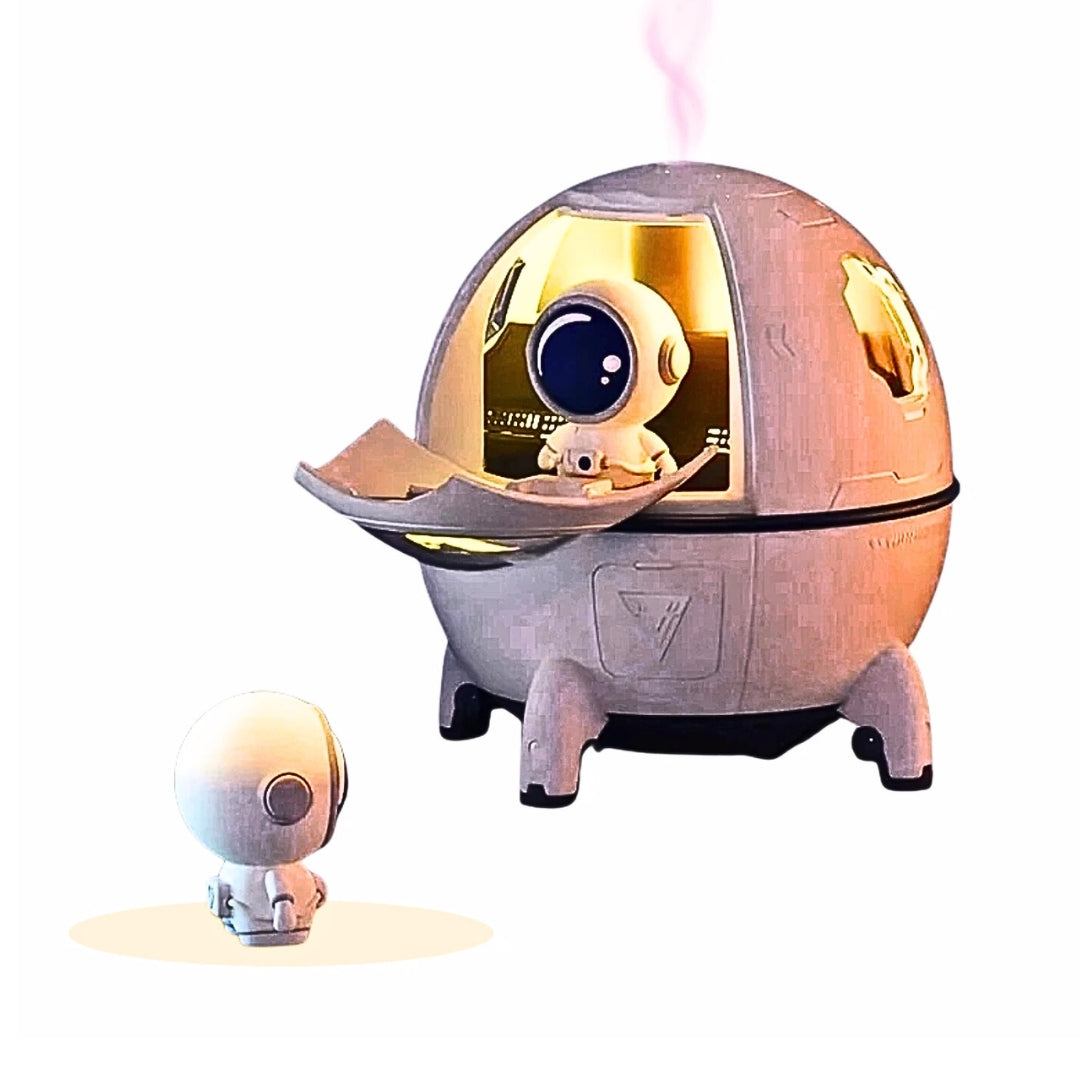 Umidificador Ultrassônico Portátil - Design Astronauta com LED e USB