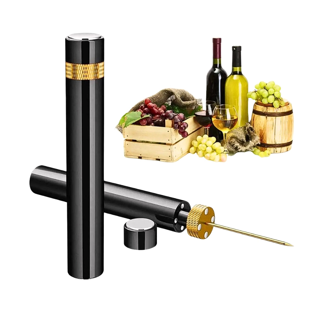 Abridor de Vinho a Pressão - Saca-Rolhas de Bomba de Ar