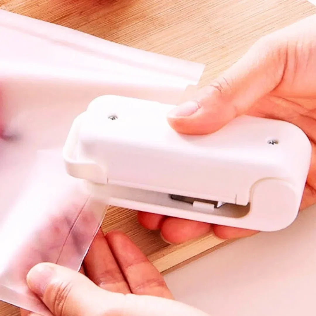 Mini Seladora Térmica Portátil - Para Sacos Plásticos a Pilha