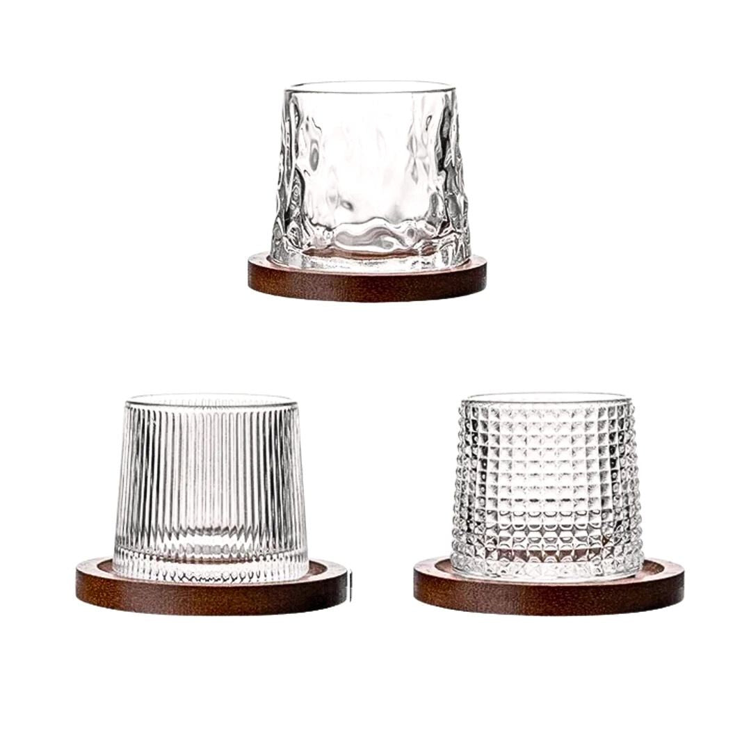 Copo para Uísque Giratório - De Vidro Sem Chumbo 200ml