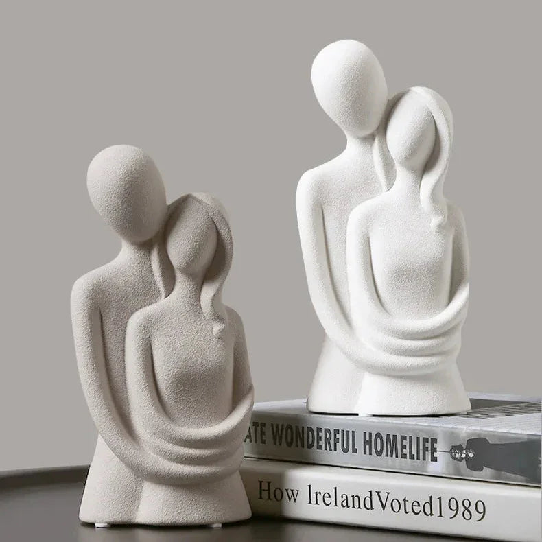 Escultura de Cerâmica Texturizada - Para Decoração Moderna e Atemporal