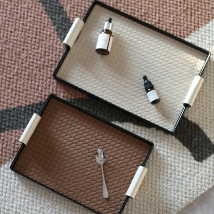 Bandeja Decorativa Estilo Nórdico - Em Melamina para Banheiro e Sala