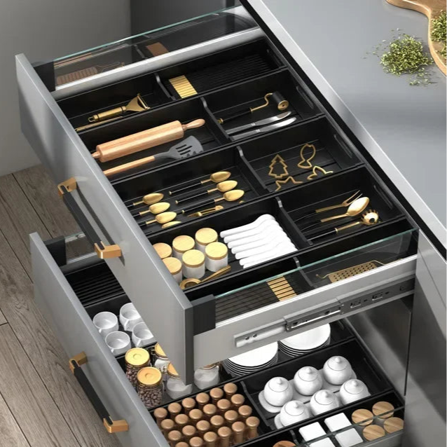 Organizador Retrátil para Gavetas - Em Alumínio