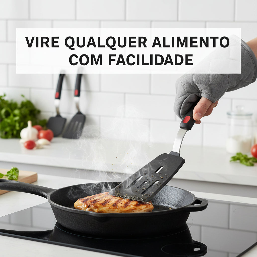 Kit de Espátulas de Cozinha de Silicone Resistente ao Calor - 600°F