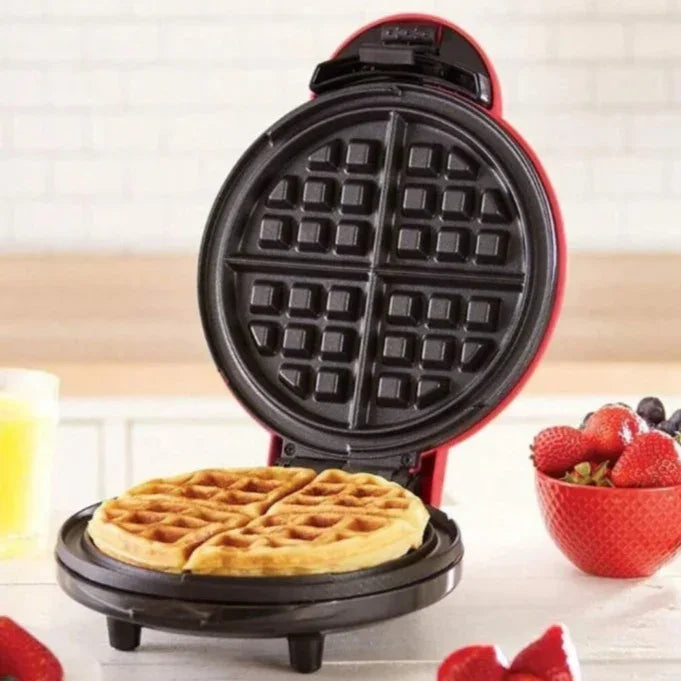 Máquina de Waffle Compacta - 350W com Placas Antiaderentes