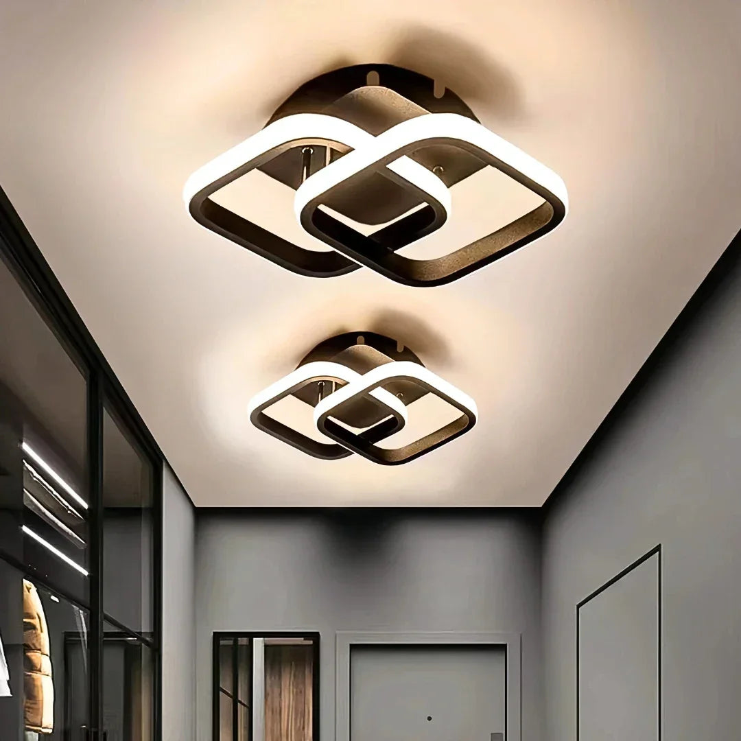 Luminária de Teto LED Minimalista - Em Metal para Corredores e Halls