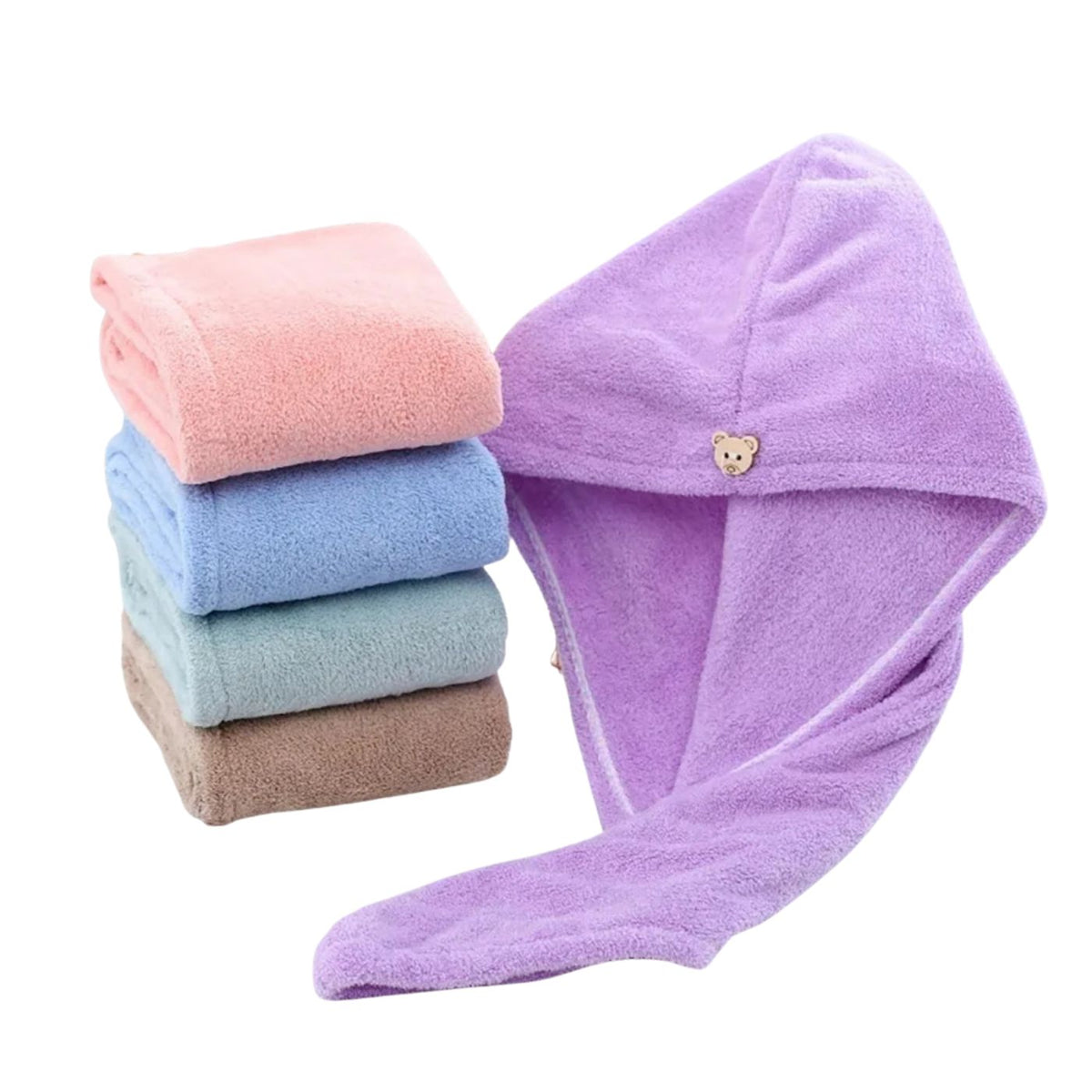 Toalha de Cabelo em Microfibra - Antifrizz