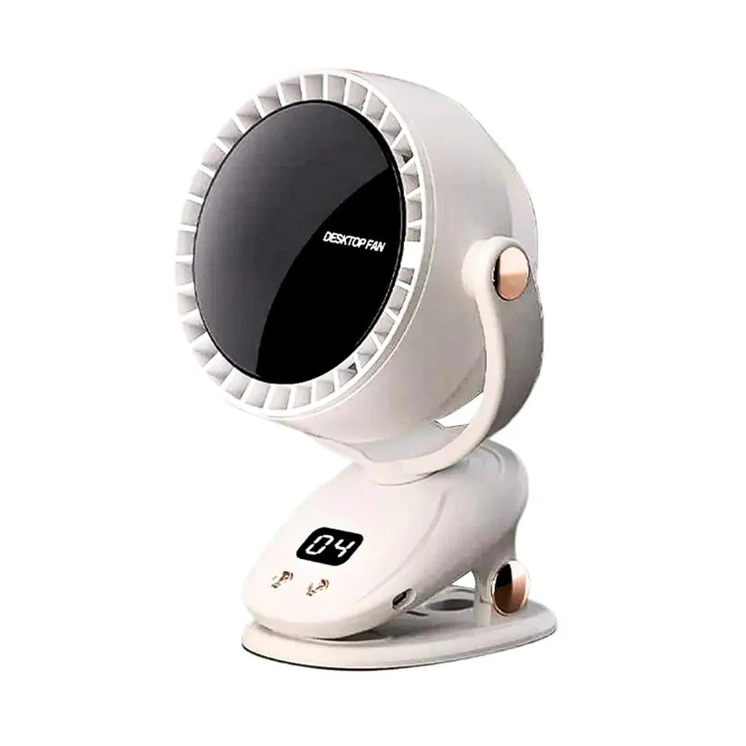 Ventilador Portátil USB Silencioso - Sem Fio de 6 Velocidades