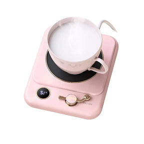 Aquecedor Elétrico de Xícaras - Com 3 Níveis de Temperatura e LED