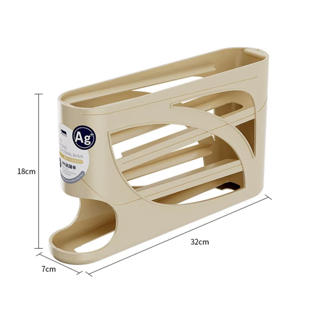 Porta Ovos Automático Deslizante para Geladeira - até 30 ovos
