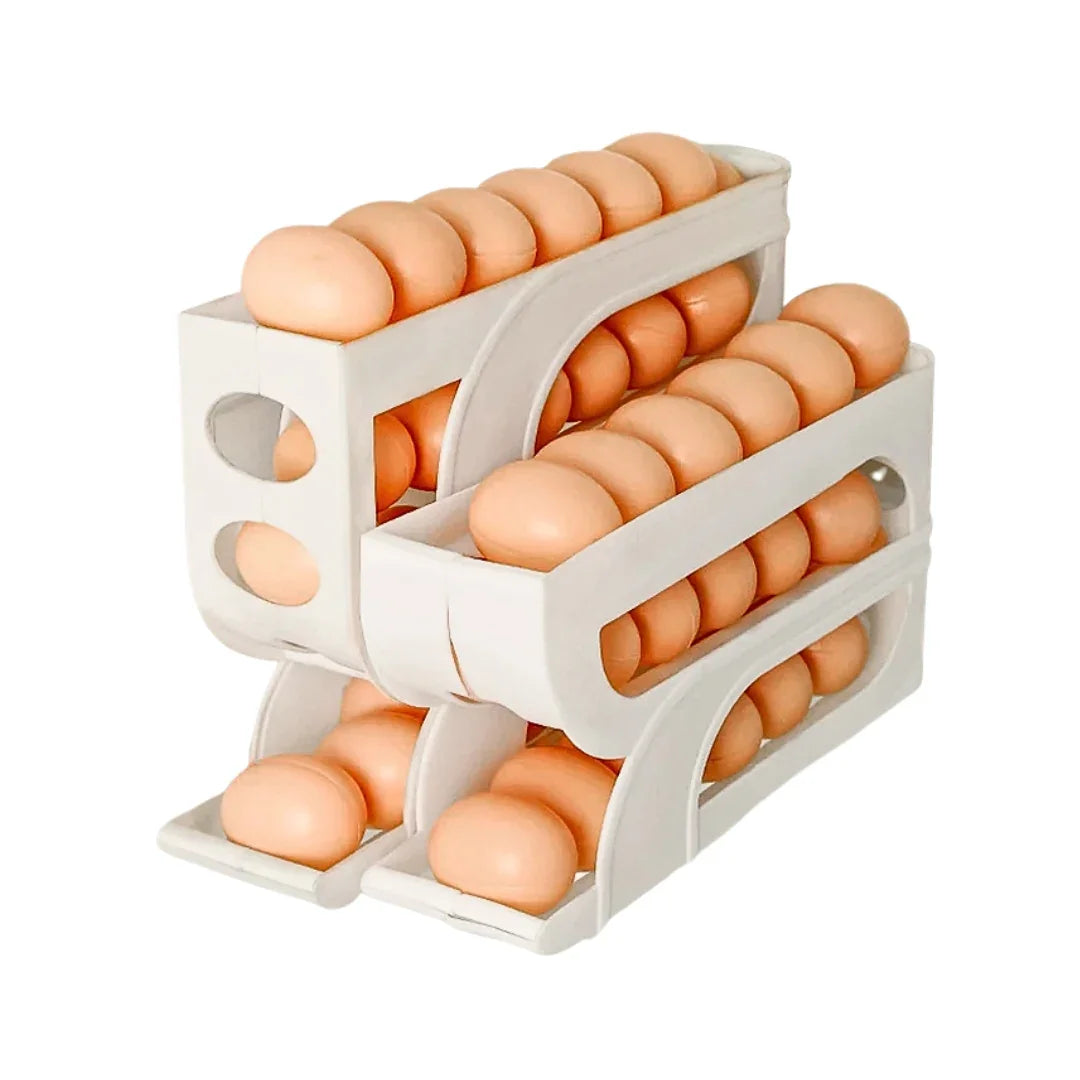 Porta Ovos Automático Deslizante para Geladeira - até 30 ovos