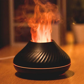Aromatizador de Ambiente Chama LED - Com Luzes Coloridas e Nebulização