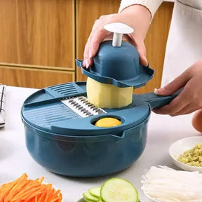 Cortador Manual para Vegetais - De Palha de Trigo e Aço Inox