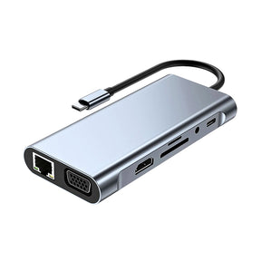 HUB USB-C 11 em 1 para MacBook - 4K HDMI e PD 87W