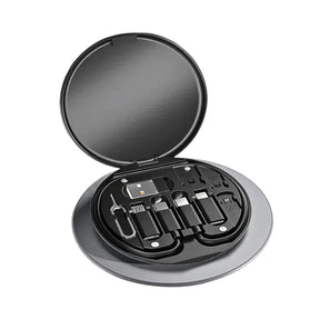 Adaptador OTG 5 em 1 Tipo C - Conversor Rápido com Estojo