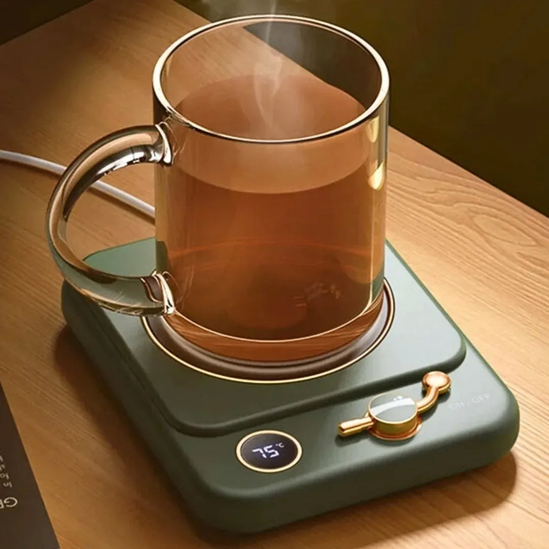 Aquecedor Elétrico de Xícaras - Com 3 Níveis de Temperatura e LED