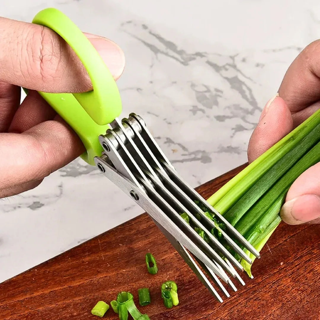 Tesoura Multicamadas de Cozinha - Para Corte modulado de Ervas