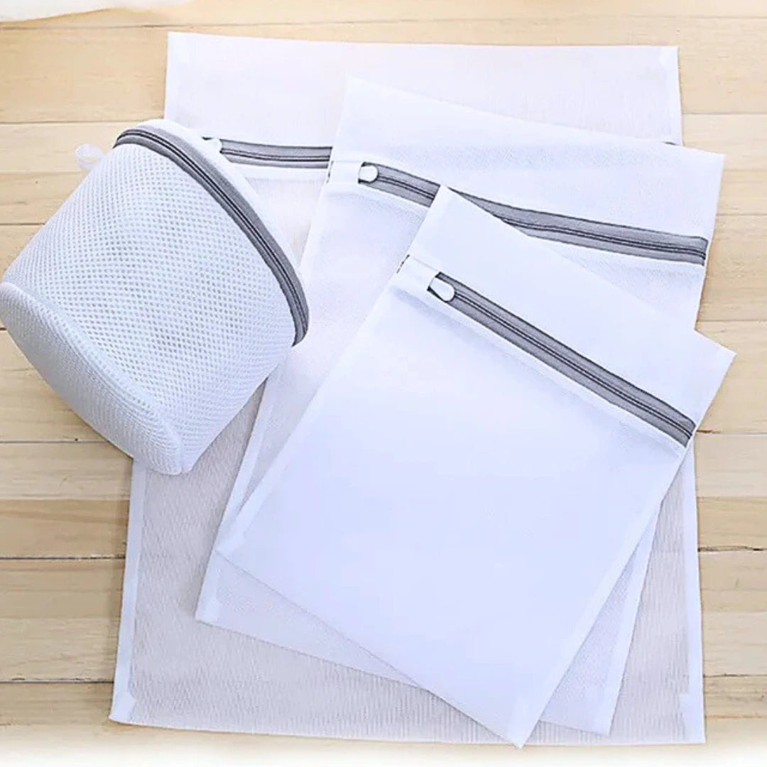 Kit Sacos de Malha para Roupas Delicadas
