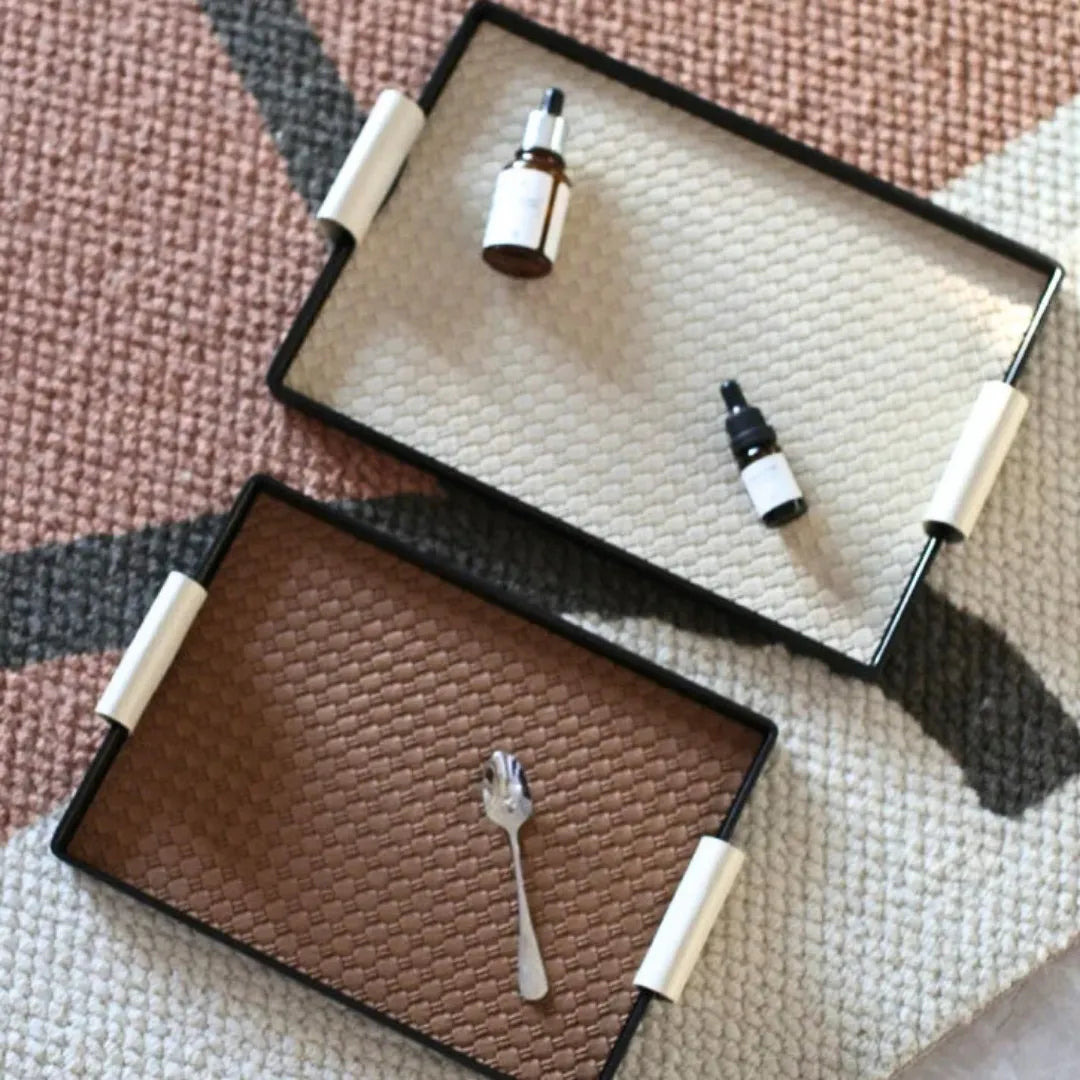 Bandeja Decorativa Estilo Nórdico - Em Melamina para Banheiro e Sala