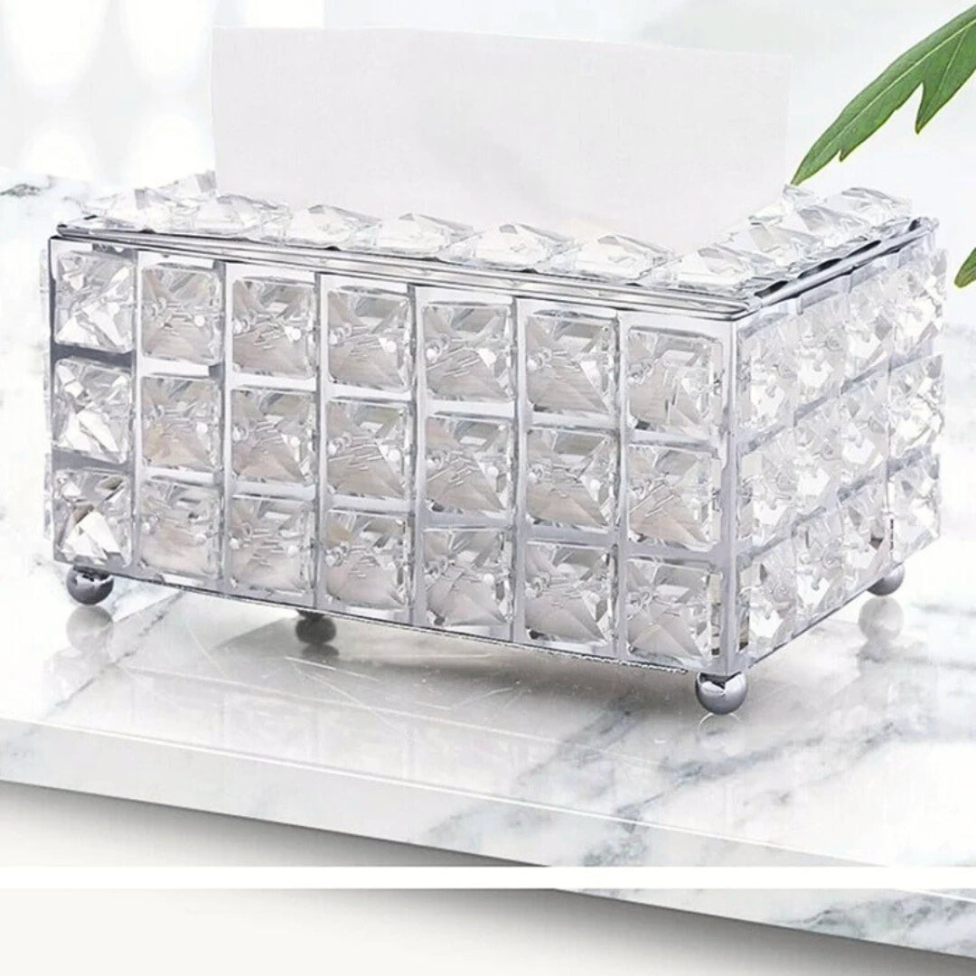 Caixa de Lenços de Cristal Luxo - Estilo Nórdico