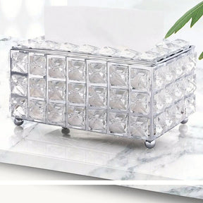 Caixa de Lenços de Cristal Luxo - Estilo Nórdico