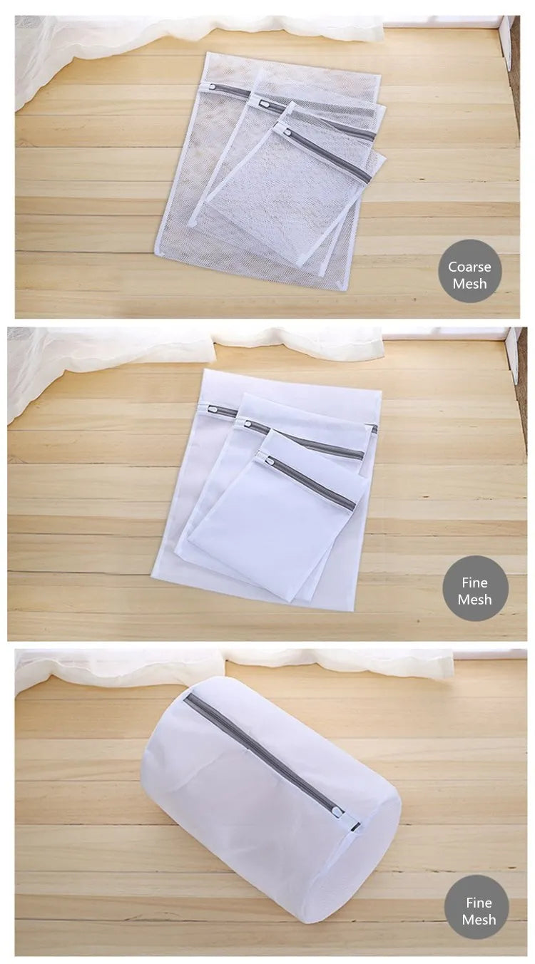 Kit Sacos de Malha para Roupas Delicadas