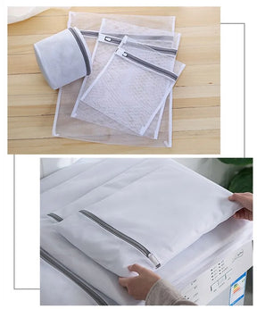 Kit Sacos de Malha para Roupas Delicadas