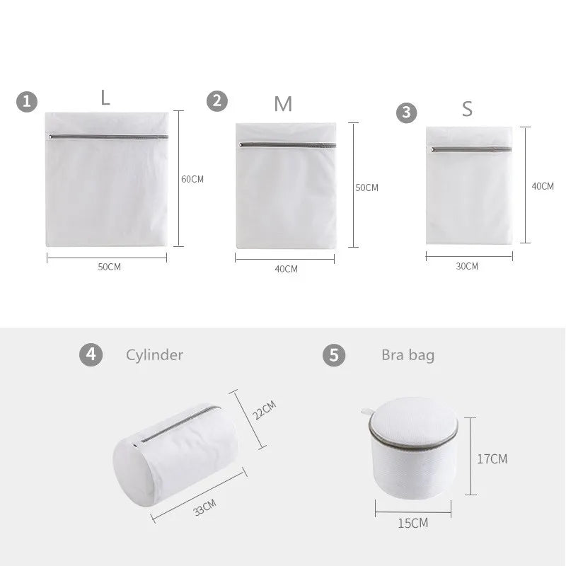 Kit Sacos de Malha para Roupas Delicadas