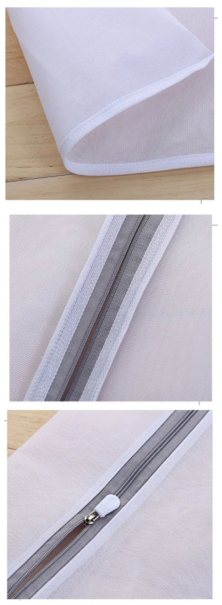 Kit Sacos de Malha para Roupas Delicadas