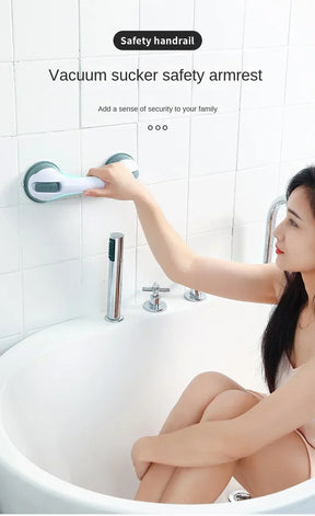 Barra de Apoio de Segurança para Banheiro - Ventosa - Sem Furo