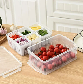 Organizador de Alimentos para Geladeira - De Plástico PP