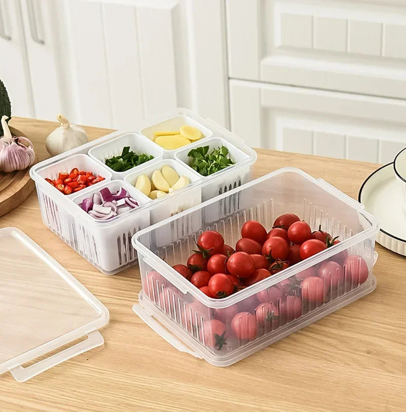 Organizador de Alimentos para Geladeira - De Plástico PP