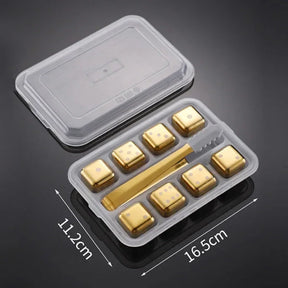 Cubos de Gelo Reutilizáveis - De Aço Inox 304 para Uísque