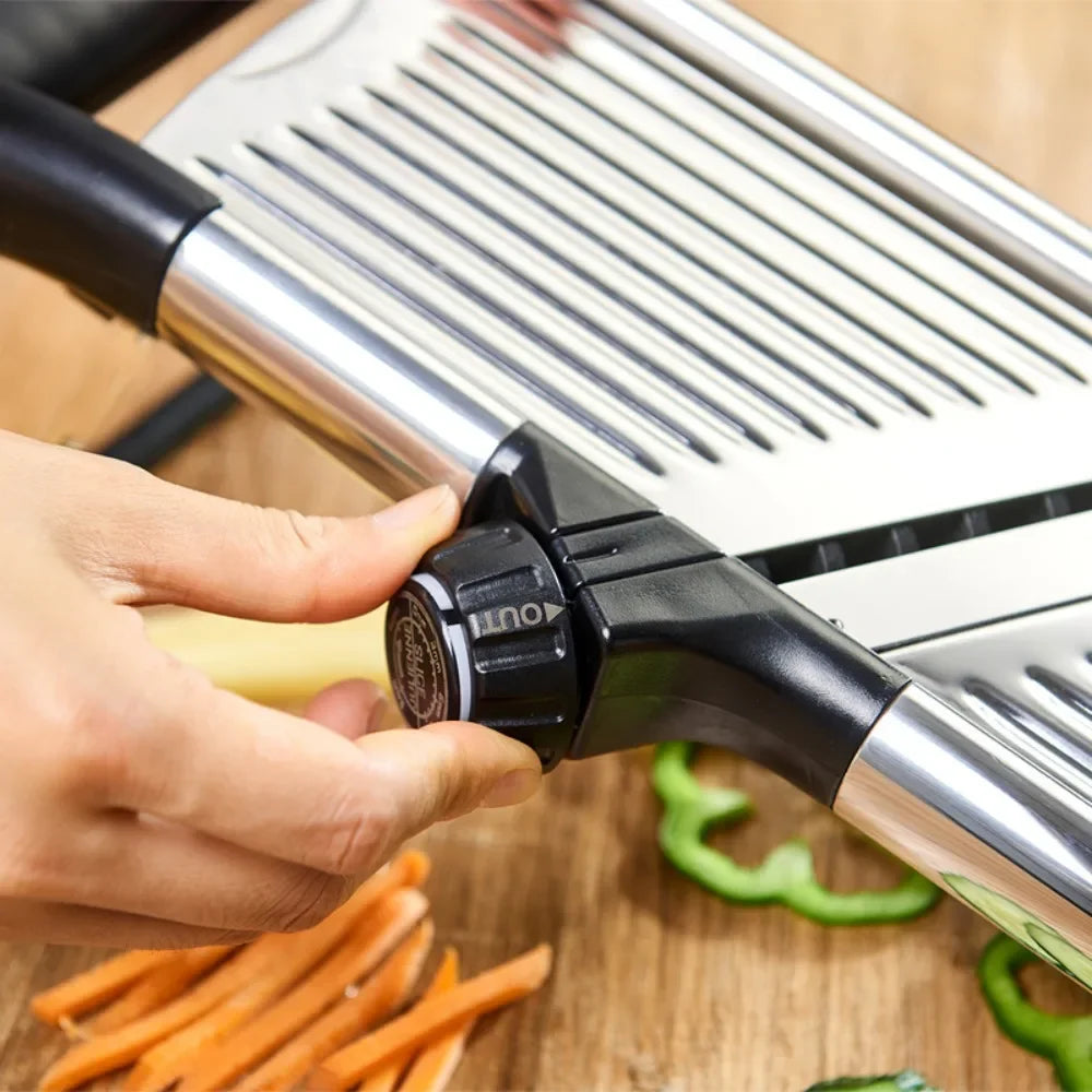 Fatiador de Vegetais Ajustável - De Aço Inox de 1 a 9mm