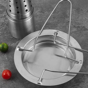 Grelha de Aço Inox Vertical - Para Assar Frango