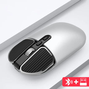 Mouse Bluetooth 2.4GHz - Silencioso e Recarregável
