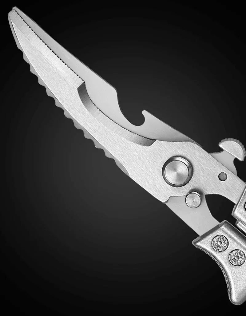 Tesoura Heavy Duty para Carnes - De Aço com Trava de Segurança