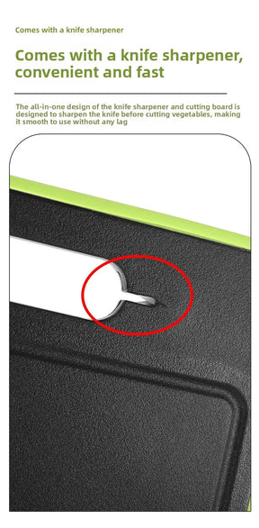 Tábua de Corte Multifuncional - Com Afiador e Picador Integrado