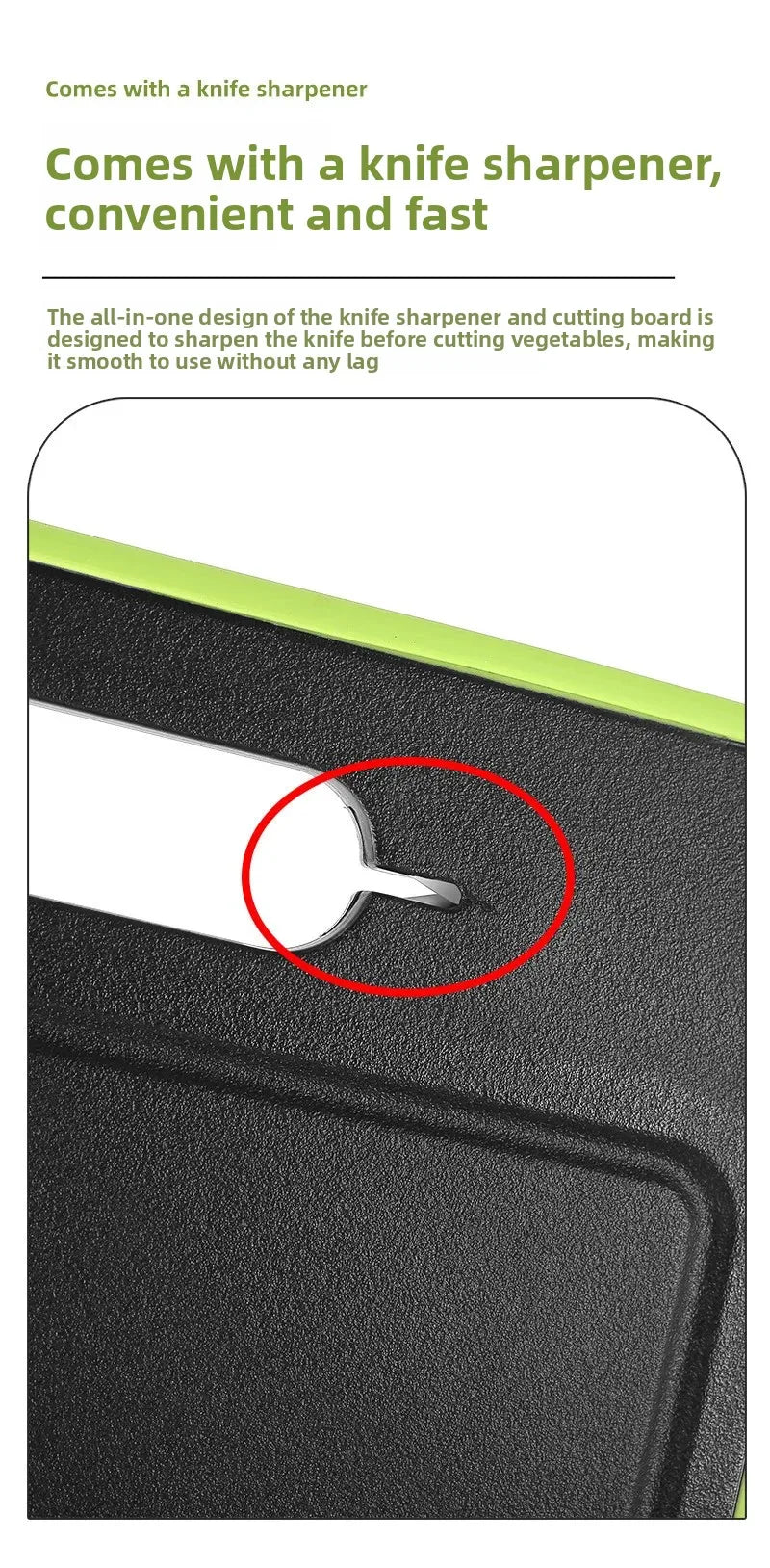 Tábua de Corte Multifuncional - Com Afiador e Picador Integrado