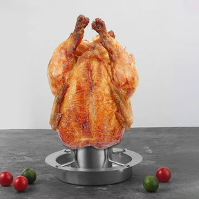 Grelha de Aço Inox Vertical - Para Assar Frango