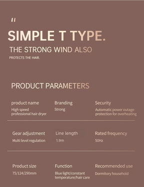 Secador de Cabelo 2000W - Tecnologia Iônica 5 Velocidades