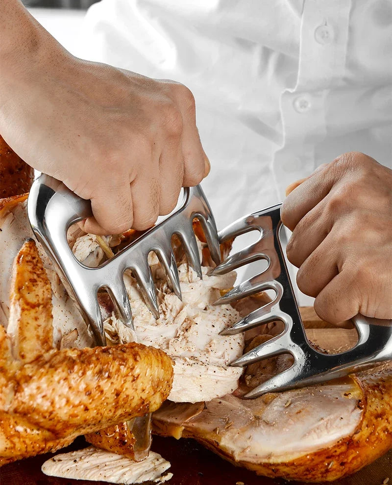 Garfos de Corte Garra Estilo Urso -em Aço Inox 6 Dentes