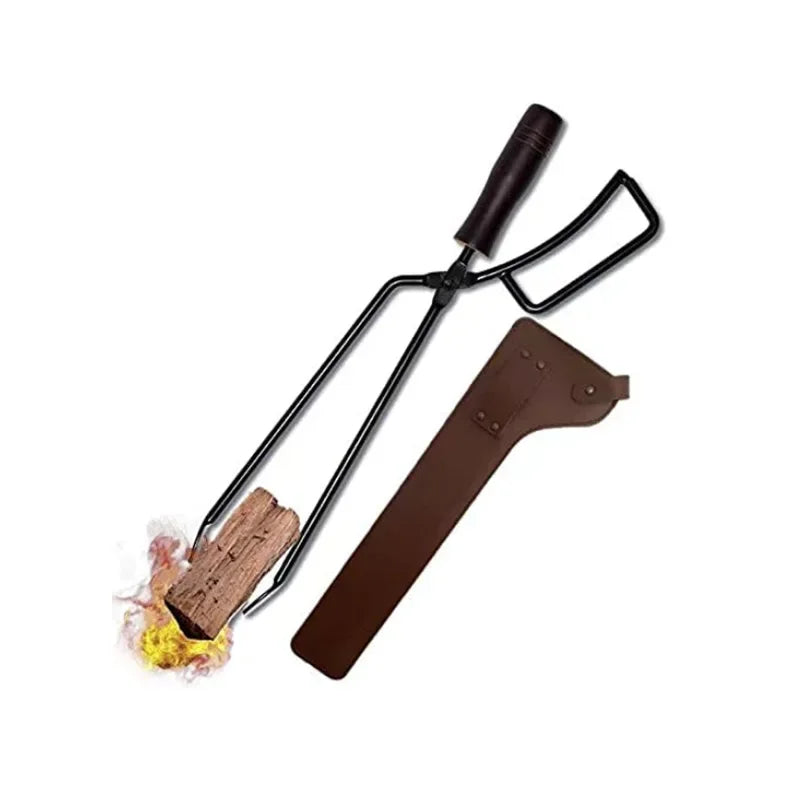 Pinça para maniopuilação de Carvão - com Capa de Couro PU