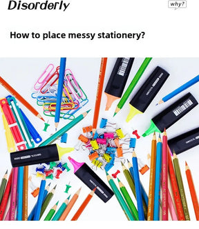 Organizador de Mesa em Madeira Ecológica - Design Nórdico