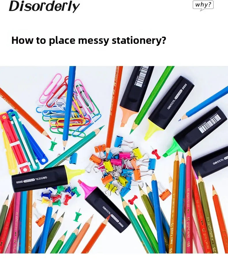 Organizador de Mesa em Madeira Ecológica - Design Nórdico