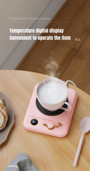 Aquecedor Elétrico de Xícaras - Com 3 Níveis de Temperatura e LED