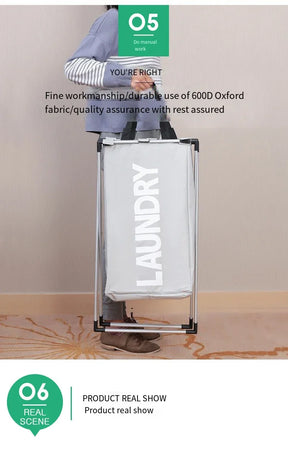 Cesto Organizador de Roupas Dobrável - Impermeável em Oxford