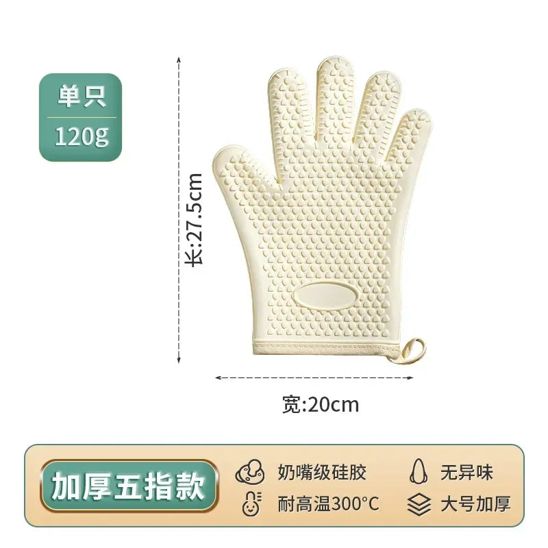 Luvas de Silicone Longas - Proteção Térmica para o Forno