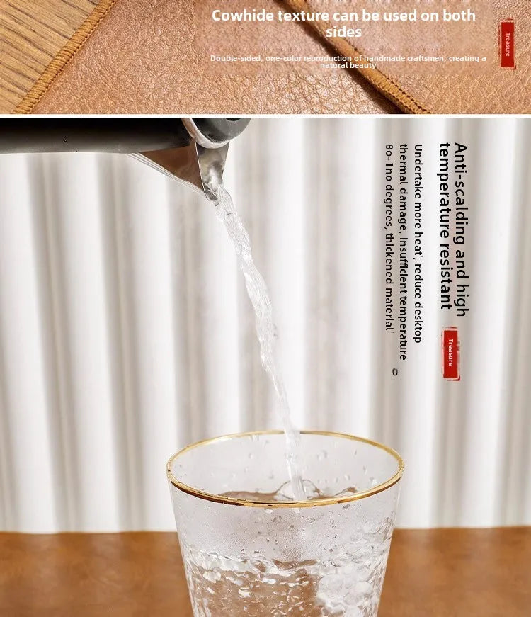 Mousepad Retrô Antiderrapante - Couro PU